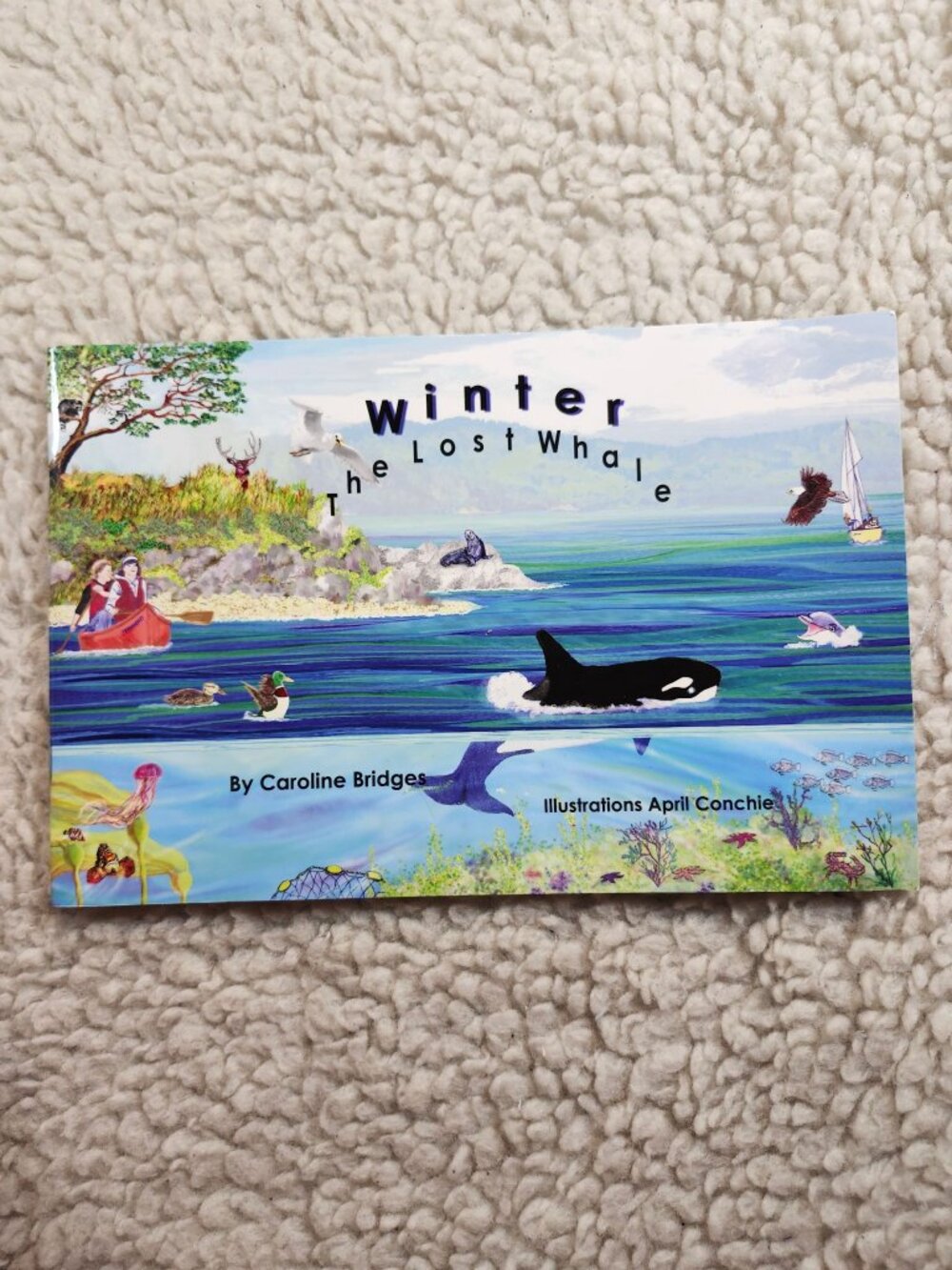Winter The Lost Whale Caroline Bridges Signed Book Illustrated April Conchie